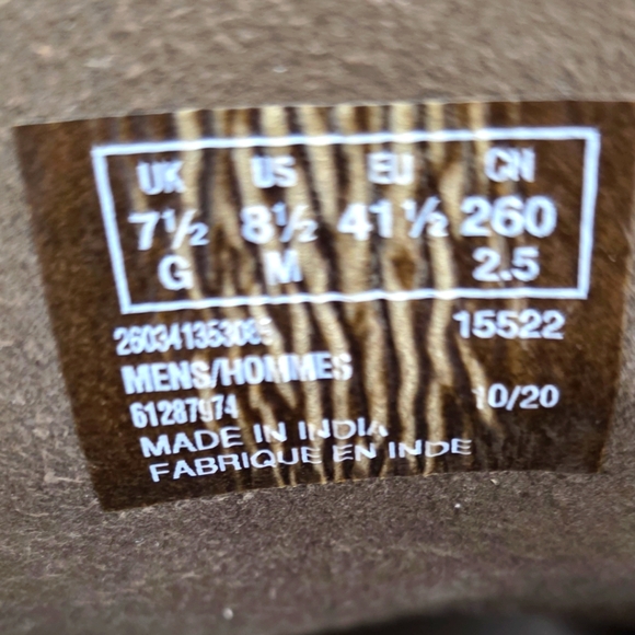 Clarks Collection Bushacre Desert chukka boots men's 8.5 brown oiled leather - Picture 10 of 11